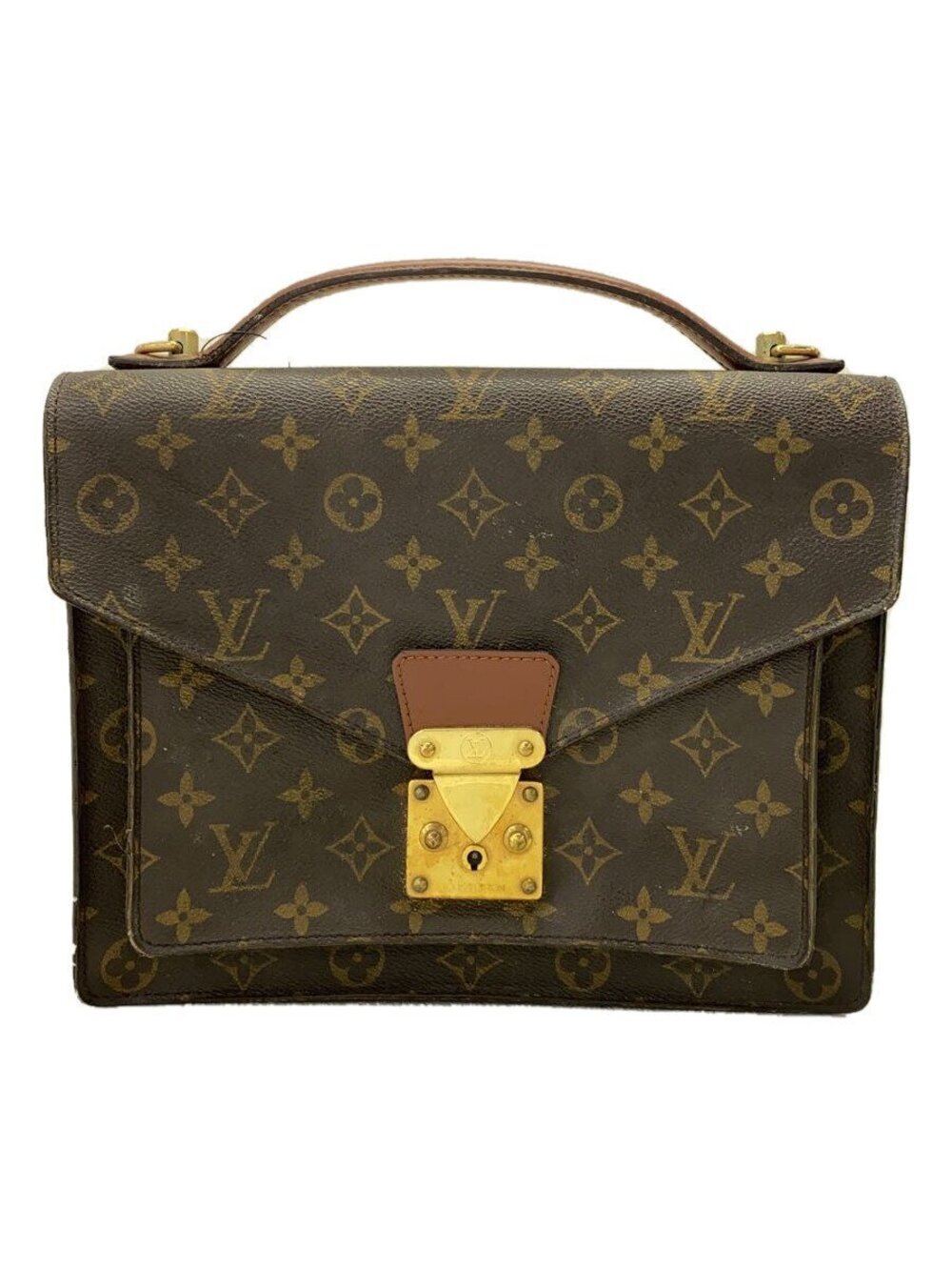 LOUIS VUITTON Monceau Monogram Canvas Brown All over
